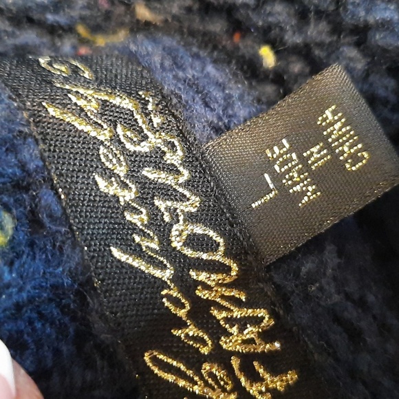 Absolutely Famous Speckled Blue Sweater Large - Picture 6 of 8